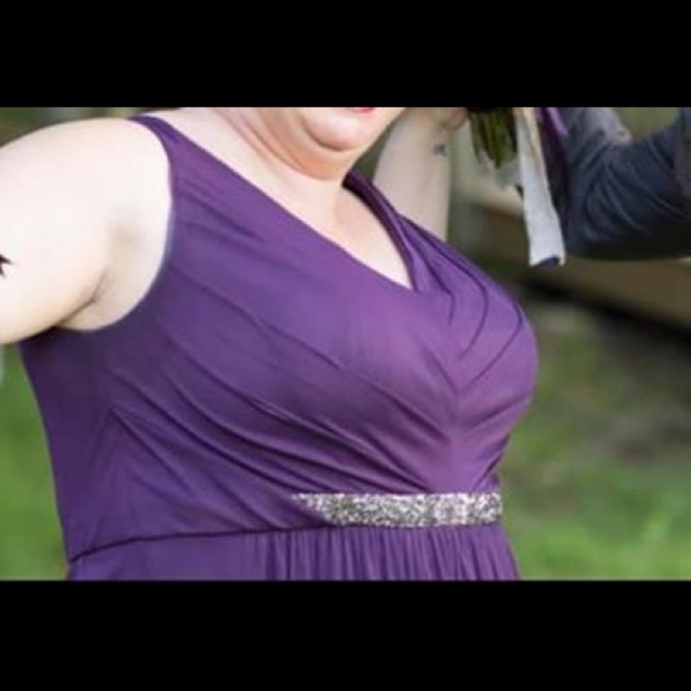 David’s Bridal bridesmaid/prom dress.